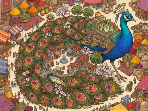 Peacock Village in the Spice Bazaar
