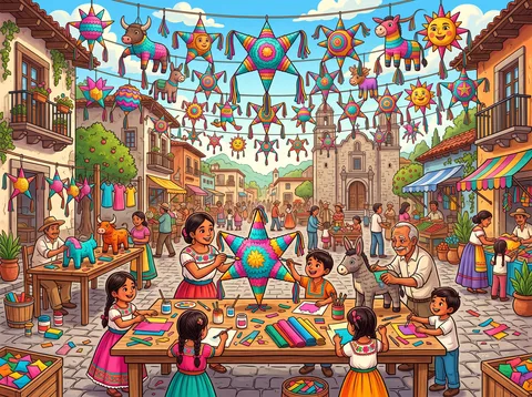 Piñata Making In The Plaza