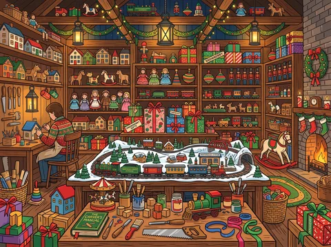 Figure Painting Toy House