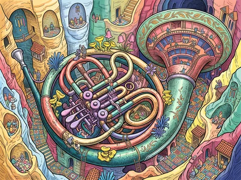 French Horn Echoing Through the Painted Canyon