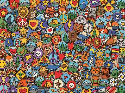 Enameled Adventure and Nature Pins