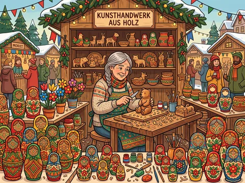 Woodcarver Shaping a Toy Bear