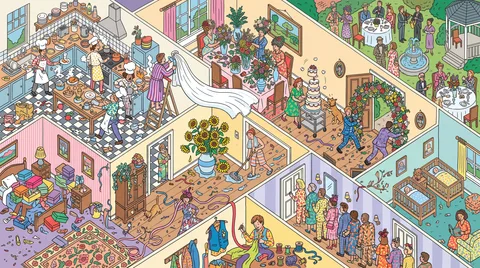 Wedding Day Chaos in the House