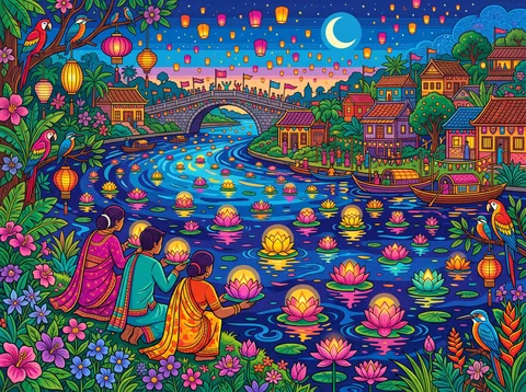 Lanterns Over The River Festival