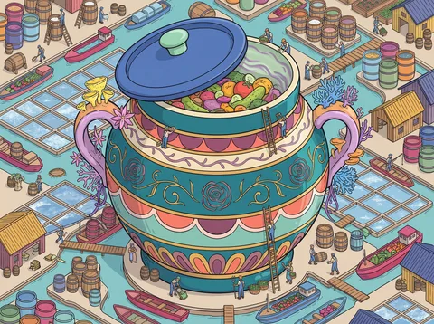 Fermentation Crock on the Brining Quay