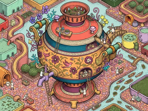 Samovar Tea Works Beside the Canal