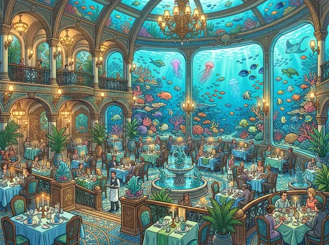 Dining Room Beneath the Sea