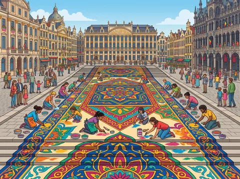 Grand Square Flower Carpet Festival