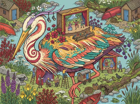Heron Carrying an Open-Air Theatre