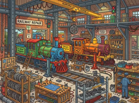 Figure Organizing Train Repair D