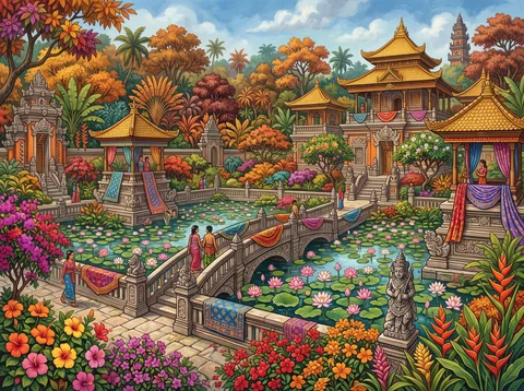 Palace Garden with Lotus Ponds