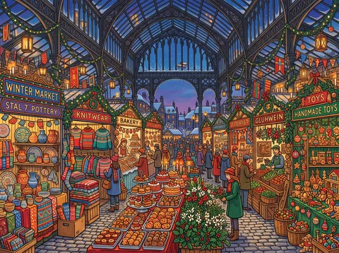 Winter Market Under Glass