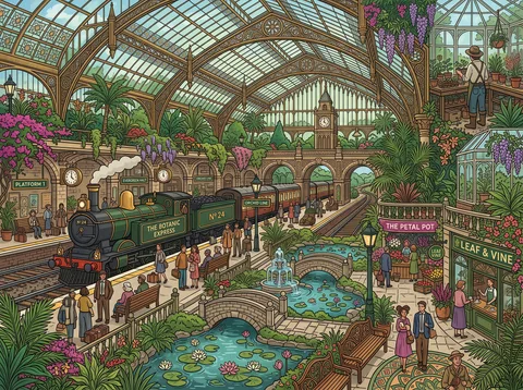Glasshouse Railway Station in Bloom