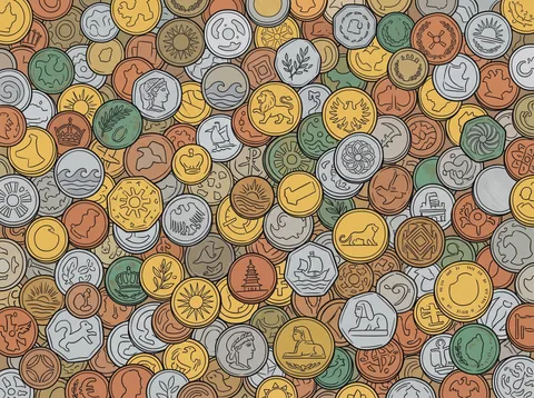 Ancient Coins with Engraved Emblems
