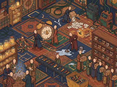 Surreal Dream Sorting Warehouse