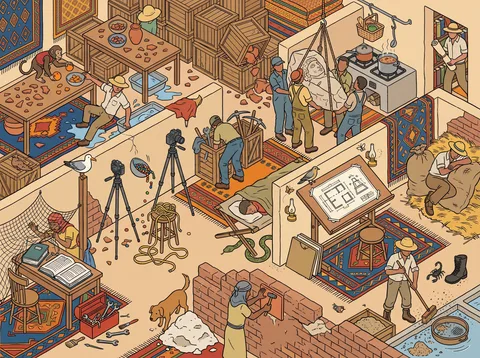 Inside a Busy Archaeological Dig House