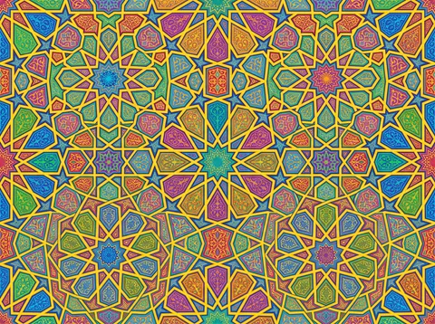 Moorish Star and Polygon Lattice