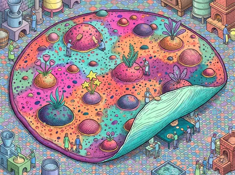 Painted Roti Resting in the Bakers' Commons