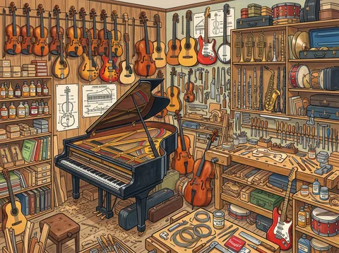 Musical Instrument Repair Workshop