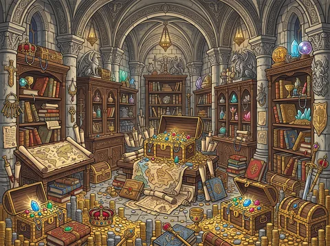 Vaulted Fantasy Treasure Chamber