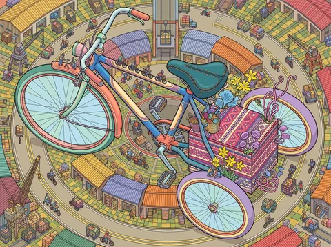 Cargo Tricycle in the Circular Freight Depot