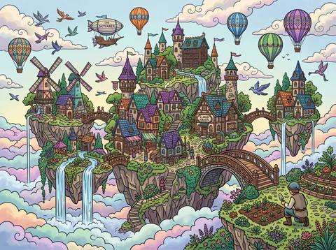Cloud Haven Floating Islands