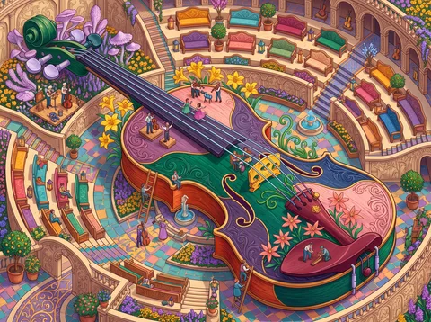 Violin Stage in the Hillside Amphitheatre
