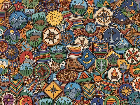 Scout Badges and Wilderness Icons
