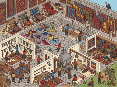 Andean Weaving Cooperative Courtyard