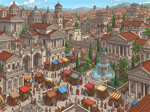 Roman City Square and Market