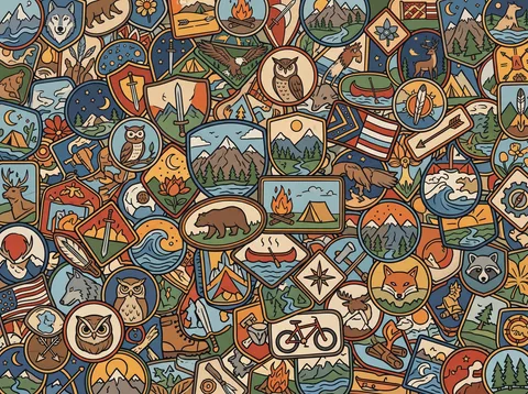 Embroidered Outdoor Adventure Patches