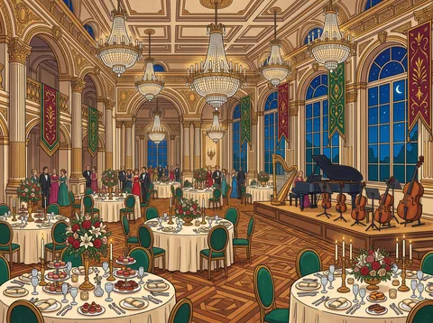 Grand Ballroom Prepared for Cele