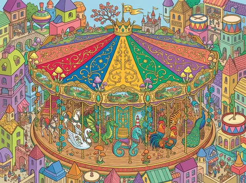 Carousel in the Toymaker Town